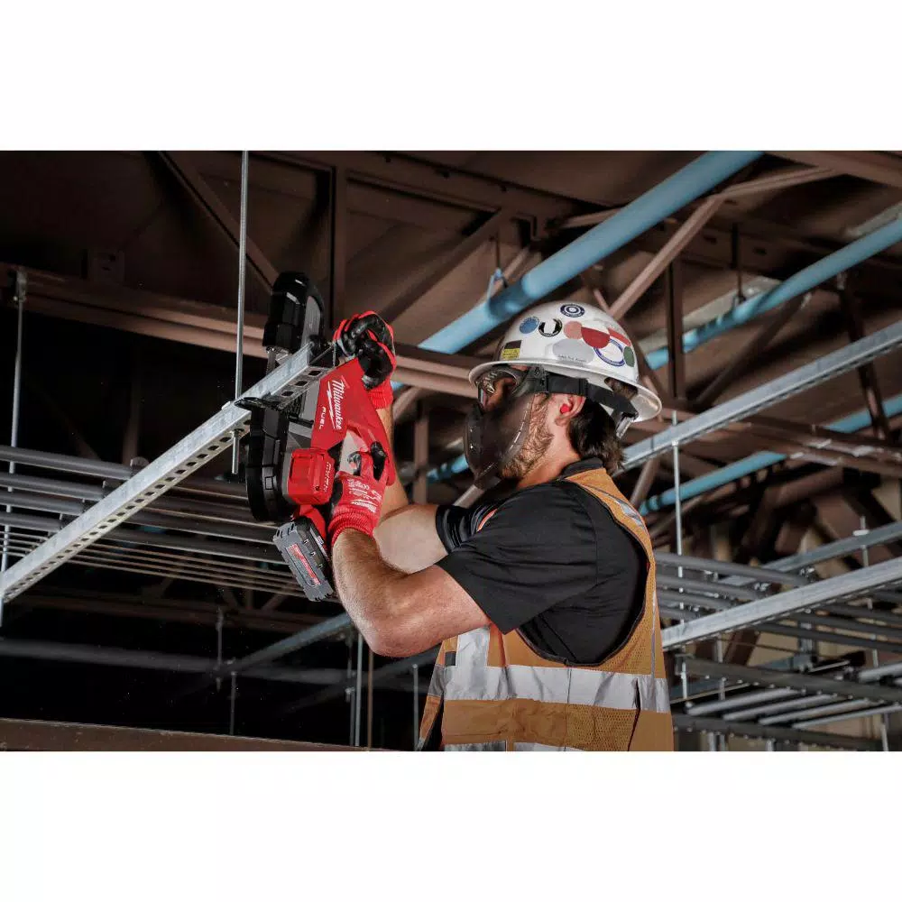 Milwaukee M18 FUEL 18V Compact Dual-Trigger Brushless Cordless Band Saw Kit with Two 3.0 Ah Batteries
