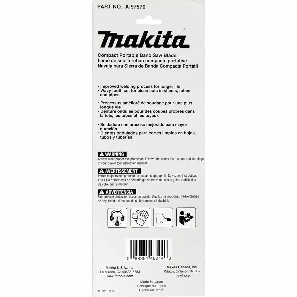 Makita 32-7/8 in. 18 TPI Bi-Metal Compact Portable Band Saw Blade