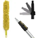 DocaPole Telescopic Ceiling Fan Duster Kit with 5-12 ft. Extension Pole & Flexible Microfiber Duster thumbnail 1