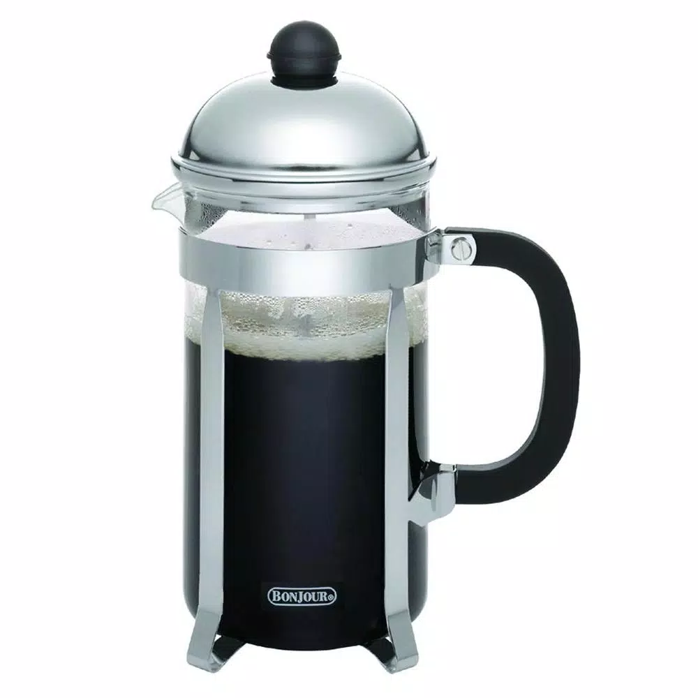 BonJour Monet 8-Cup French Press with Patented Stainless Steel Filtering Lid