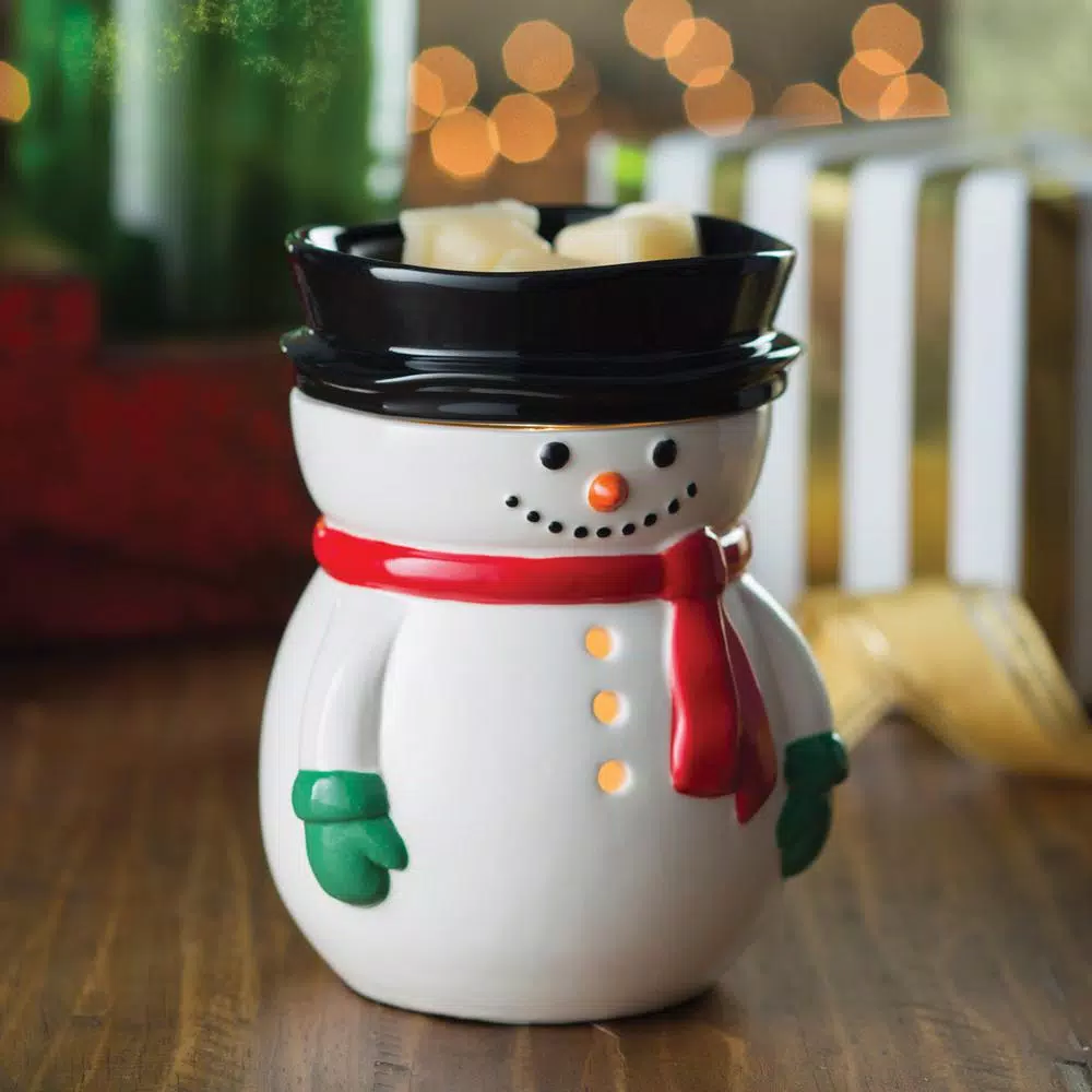 Candle Warmers Etc. 8.8 in. Frosty Illumination Fragrance Warmer