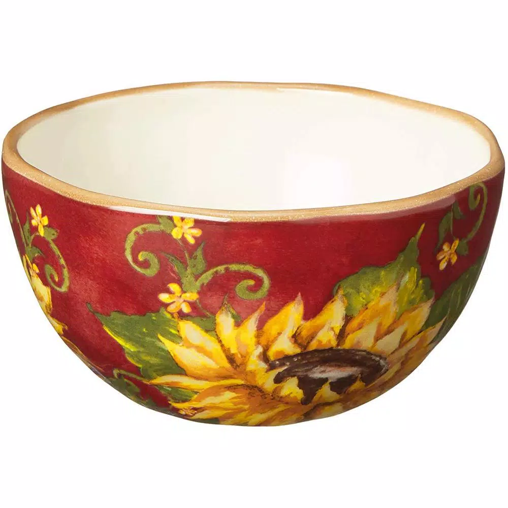 Certified International Sunset Sunflower 16-Piece Ceramic Dinnerware Set, Service for 4