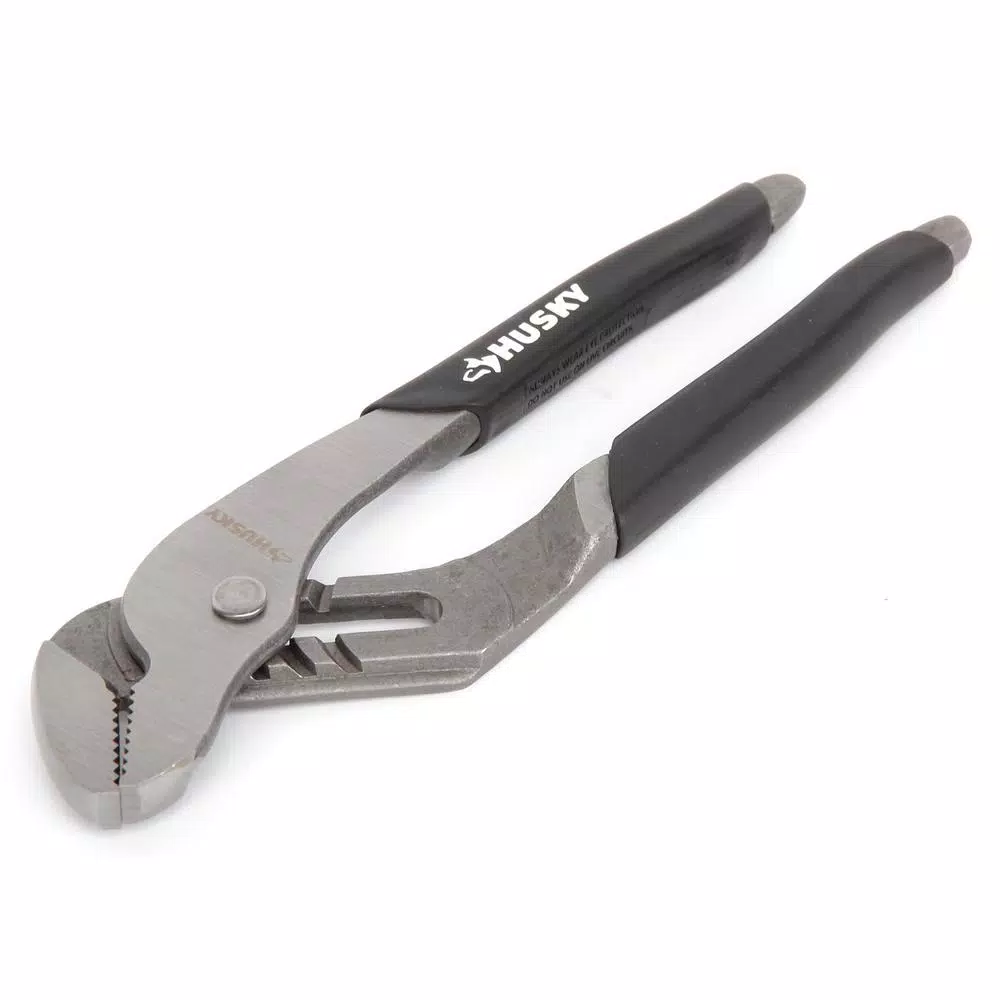 Husky 3-Piece Pliers and Wrench Set with Groove Joint, Slip Joint, and Double Speed Adjustable Wrench