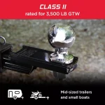 TowSmart 2 in. Chrome Hitch Ball with Wrench Flats thumbnail 6