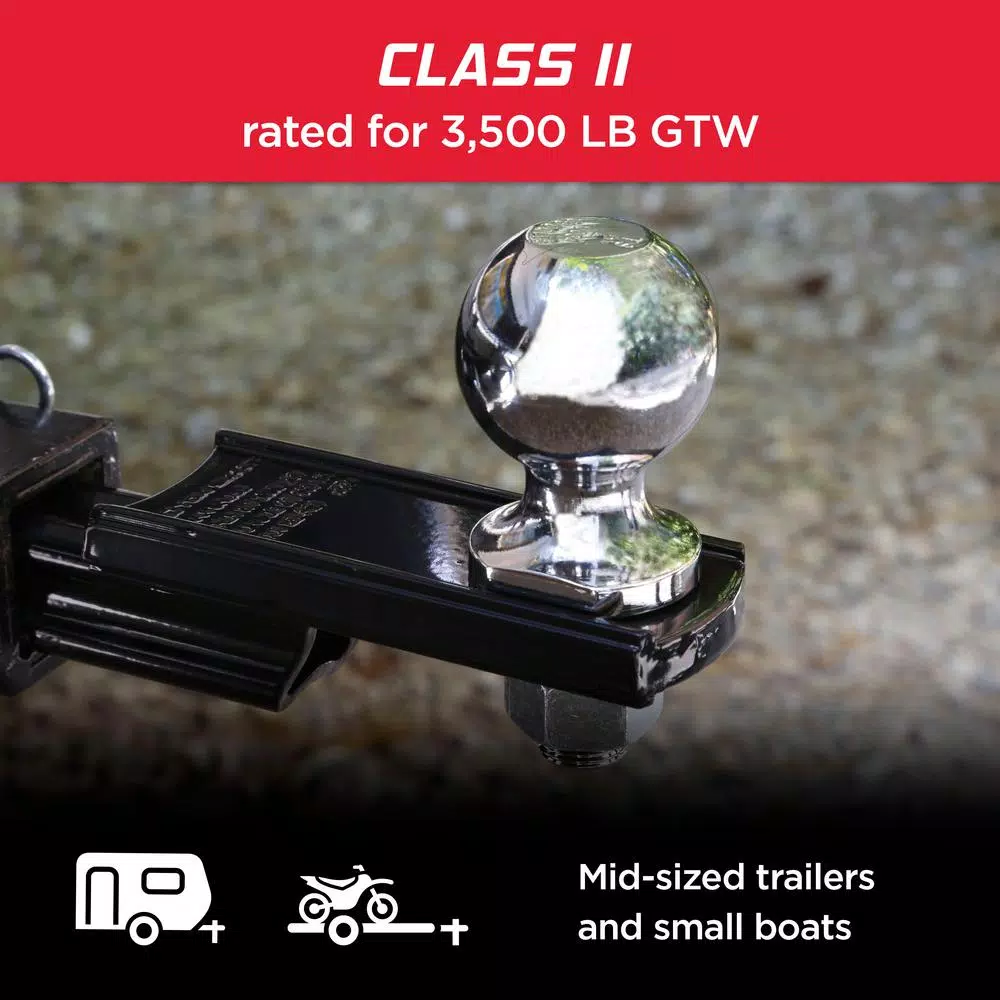 TowSmart 2 in. Chrome Hitch Ball with Wrench Flats