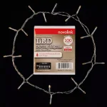 Novolink 34 ft. 100-Light LED Warm White Battery Operated Decorative String Lights with Timer thumbnail 5