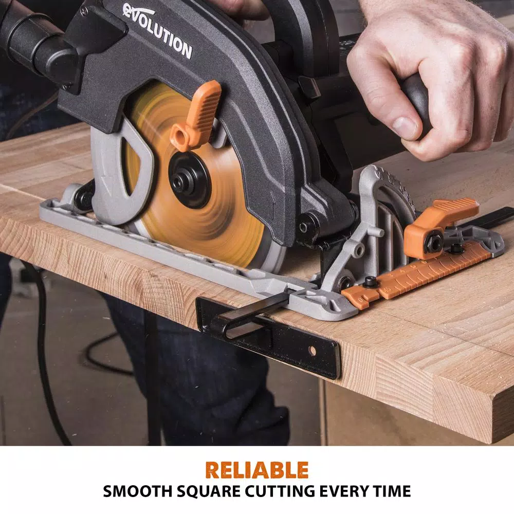 Evolution Power Tools Evolution R185CCS 15 Amp 7-1/4 in. Multi-Material Circular Saw with LED Light and Electric Brake