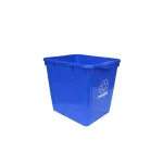Enviro World 15 Gal. Blue Recycling Bin with Built-in Handles thumbnail 1