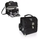 ONIVA Pranzo Oakland Raiders Black Insulated Lunch Bag with Cutlery Set thumbnail 2