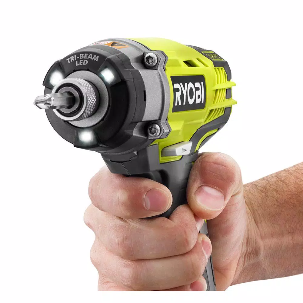 RYOBI 18V ONE+ Cordless 3-Speed 1/4 in. Hex Impact Driver with 1.5 Ah Battery