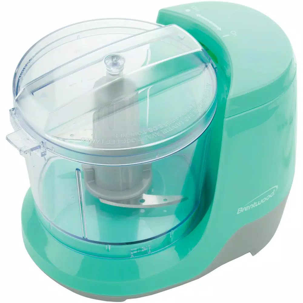 Brentwood Appliances MC-109BL 1.5 Cup Mini Food Chopper and Slicer, Blue