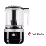 KitchenAid Cordless 5-Cup Food Chopper, Onyx Black thumbnail 2