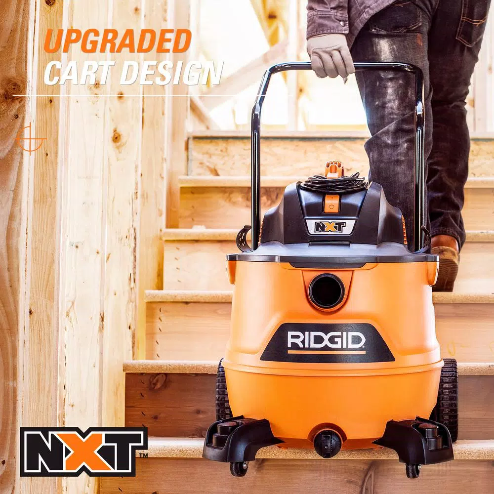 RIDGID 16 Gal. 6.5 Peak HP NXT Wet/Dry Shop Vacuum with OSHA/HEPA Filtration Kit