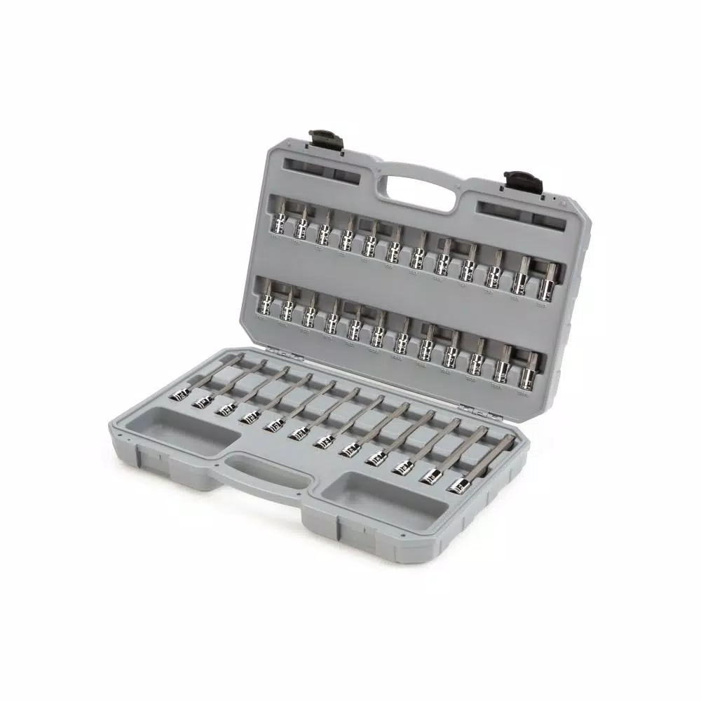 TEKTON 3/8 in. Drive Torx and Tamper-Resistant Torx Bit Socket Set, 36-Piece