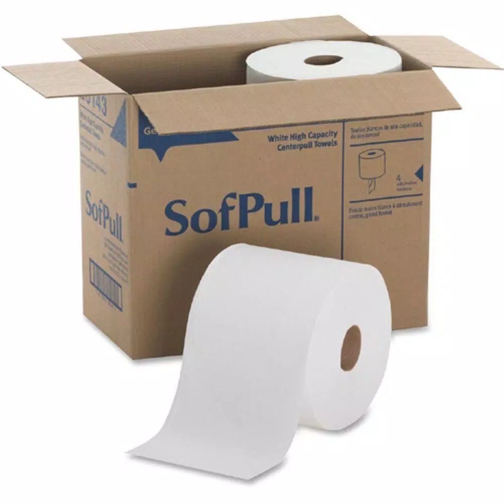 Georgia-Pacific SofPull White Premium High Capacity Center Pull Paper Towels, 560 Sheets per Roll, 4 Rolls