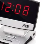Westclox Digital LED Alarm Clock with USB Charging Port and Snooze thumbnail 3