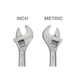 TEKTON 6 in. Adjustable Wrench, Carbon Steel with Satin Chrome Finish thumbnail 6