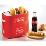 Nostalgia Coca-Cola Retro 2-Slice Hot Dog and Bun Toaster with Crumb Tray thumbnail 2