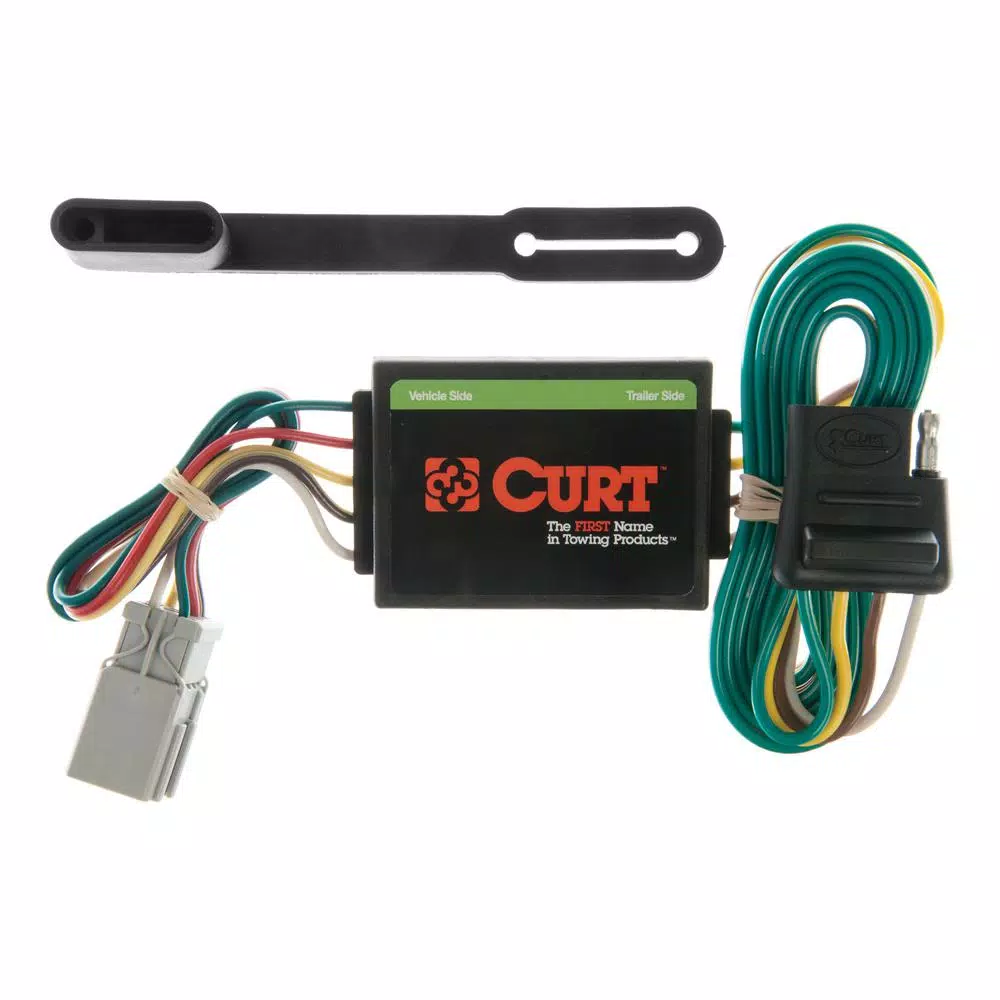 CURT Custom Vehicle-to-Trailer Wiring Harness, 4-Way Flat T-Connector for Select Honda and Acura