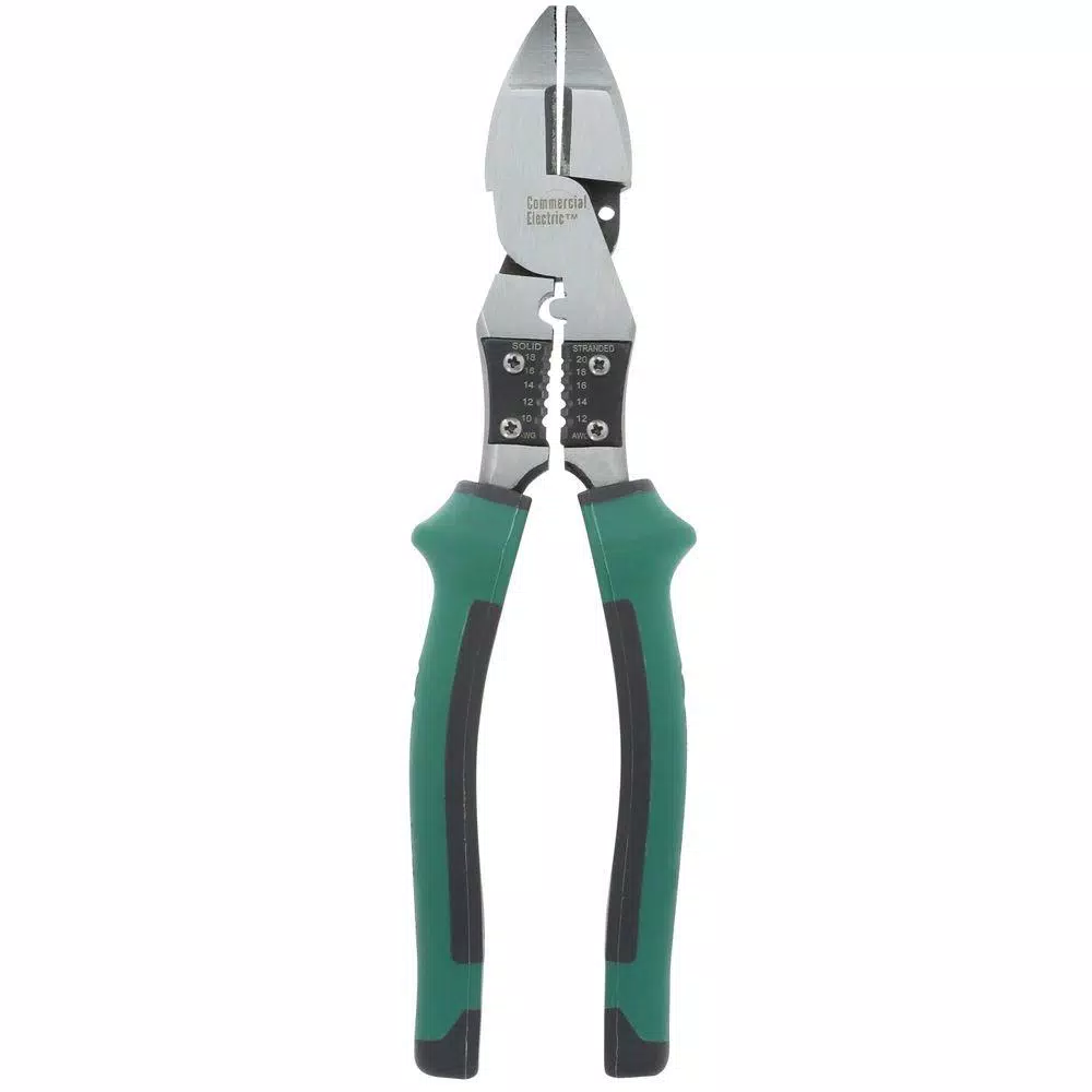 Commercial Electric 7-Piece Electrician's Tool Set with Pouch and Linesman Pliers