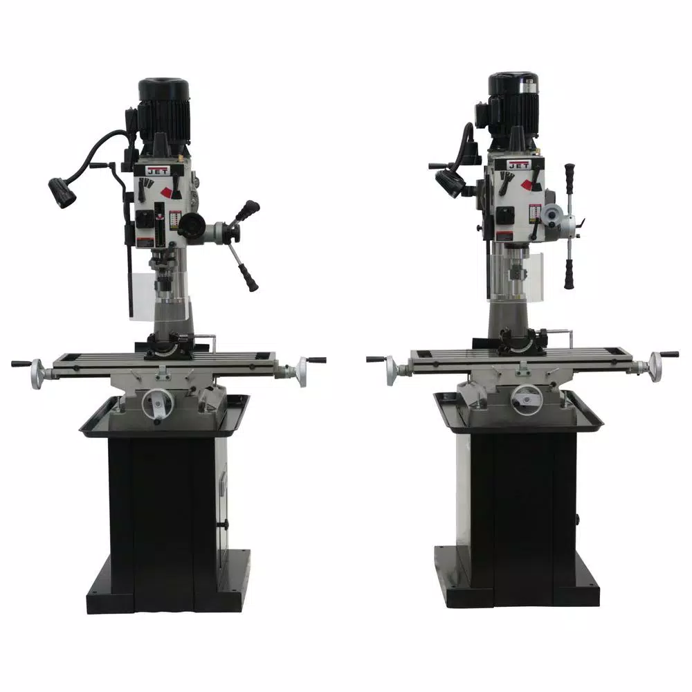 JET JMD-40GH Geared Head Mill/Drill Press with Newall DP500 2-Axis DRO
