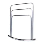Kings Brand Furniture Modern 3-Bar Freestanding Towel Rack in Polished Chrome thumbnail 2