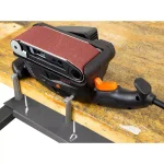 WEN 5-Amp 3 in. x 18 in. Variable Speed Corded Belt Sander, Handheld and Benchtop thumbnail 2