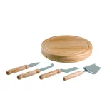 Legacy Circo by Picnic Time Rubberwood Cheese Board and 4-Piece Stainless Steel Tool Set thumbnail 3