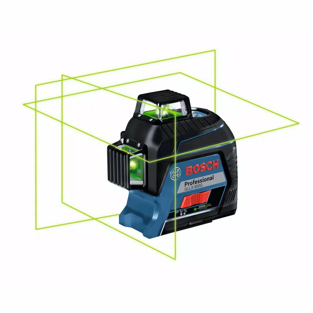 Bosch GLL3-300G 360-Degree Green Self-Leveling 3-Plane Laser Level