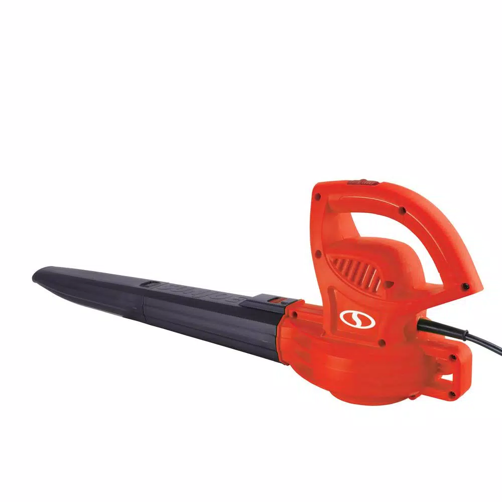 Sun Joe 6 Amp Electric Handheld Leaf Blower, 155 MPH, 200 CFM, Red