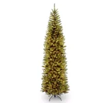 National Tree Company 10 ft. Kingswood Fir Pencil Artificial Christmas Tree with 600 Clear Lights thumbnail 1