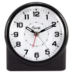 Equity by La Crosse Large 4.72 in. Black Analog Alarm Table Clock with Night Vision Technology thumbnail 6