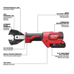 Milwaukee M18 FORCE LOGIC Cordless Cable Cutter Kit with 477 ACSR Jaws, 2.0Ah Battery & Charger thumbnail 5