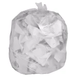 Genuine Joe 33 Gallon High-Density Can Liners, Clear, 500-Count thumbnail 1