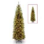 National Tree Company 7 ft. PowerConnect Kingswood Fir Slim Artificial Christmas Tree with Dual Color LED Lights thumbnail 1