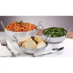 Unbranded 3-Piece Stainless Steel Balti Pan Set, 3 Sizes (3.25 Qt., 1.25 Qt., 0.50 Qt.) thumbnail 8