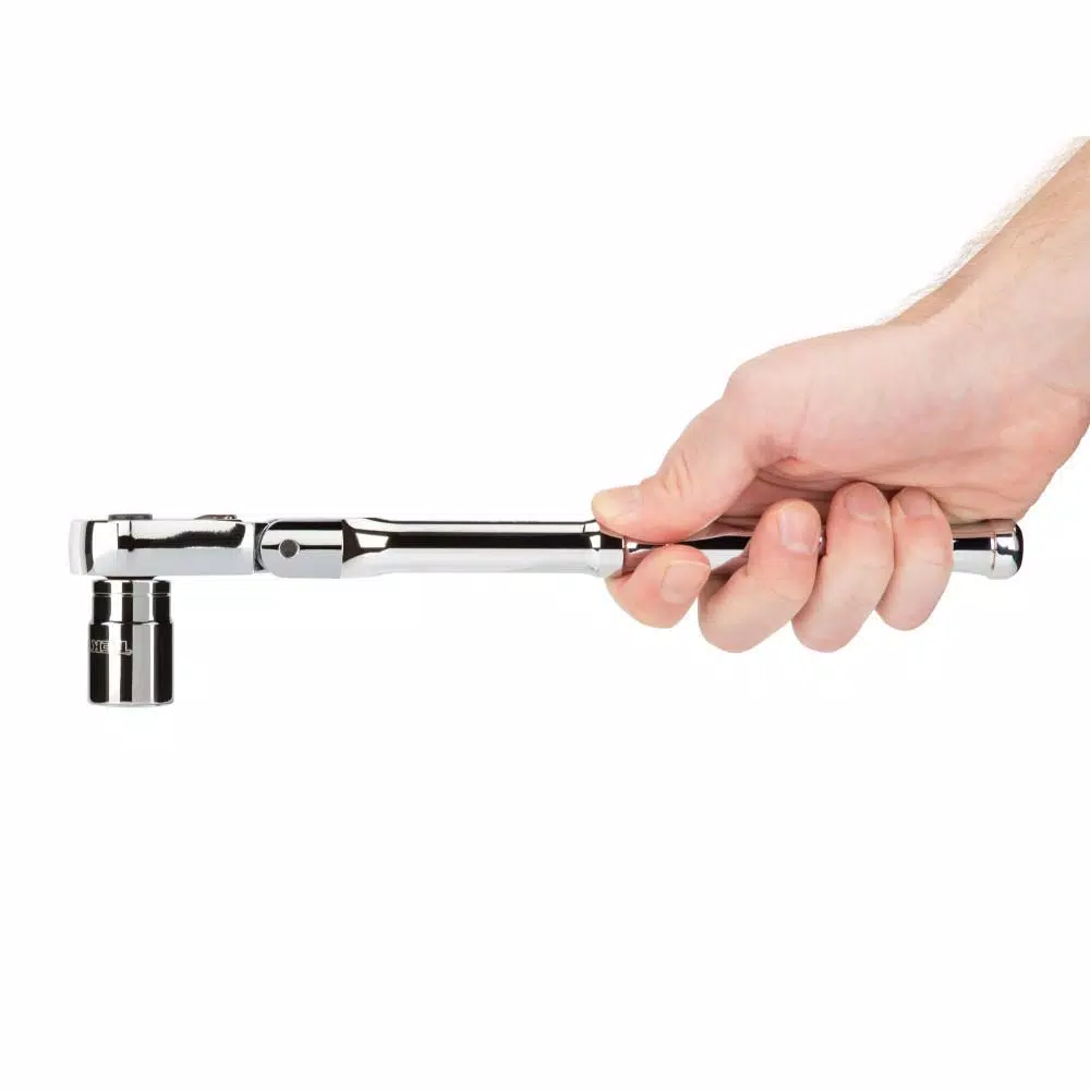 TEKTON 1/2 in. Drive 10-1/2 in. Flex Quick-Release Ratchet, 90-Tooth Ultra-Compact Head