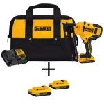DEWALT 20V MAX XR 16-Gauge Angled Finish Nailer Kit with (2) 2.0Ah Batteries thumbnail 1