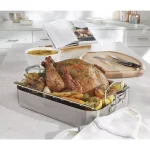 Cuisinart MultiClad Pro 6 Qt. Stainless Steel Roasting Pan with Rack thumbnail 5