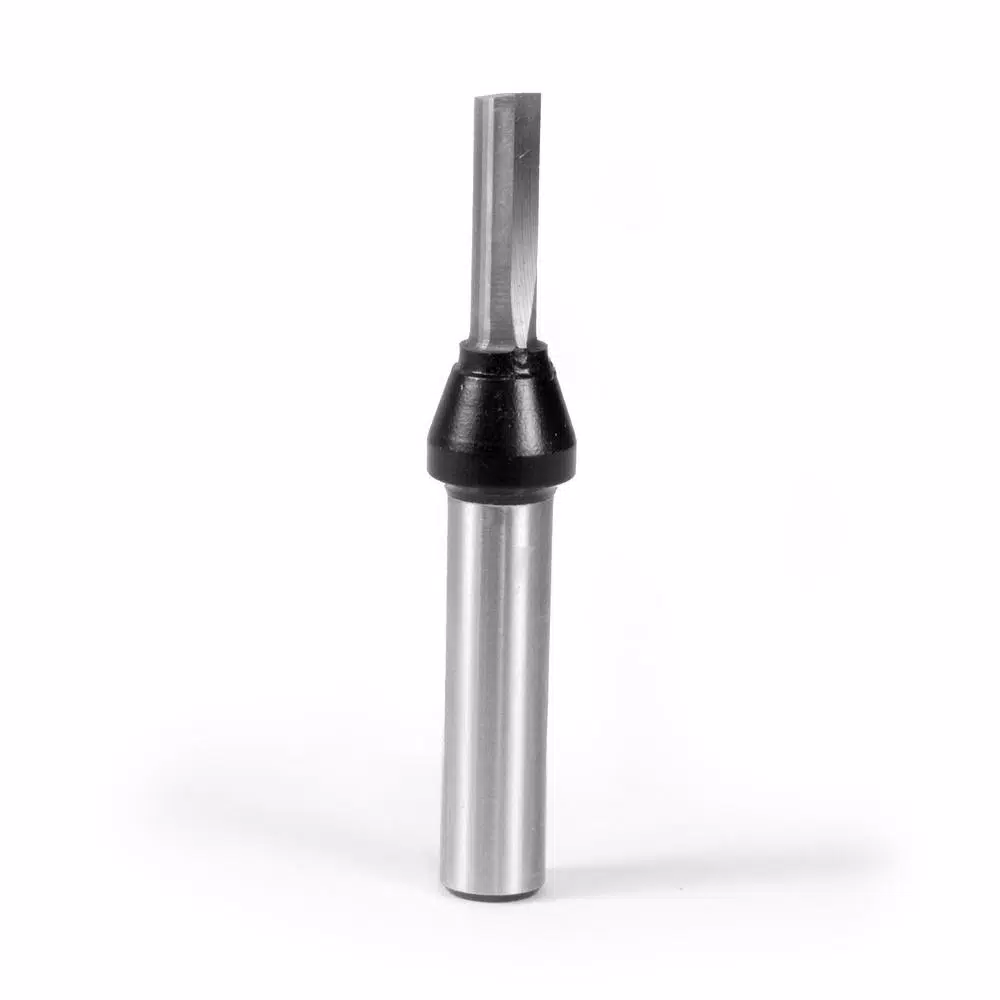 WEN 3/16 in. Straight 1-Flute Carbide Tipped Router Bit, 1/4 in. Shank