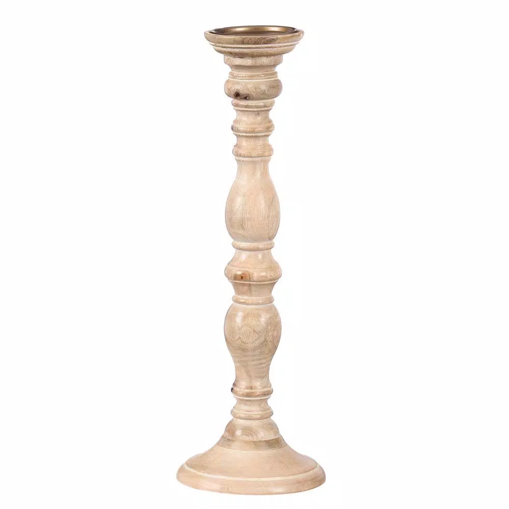 Unbranded Natural Wood Rustic Candle Holder Set of 5, Southwestern Style Candlesticks