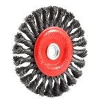 Forney 6 in. Twist Knot Crimped Steel Wire Wheel Brush, 1/2 in. and 5/8 in. Arbor thumbnail 3