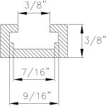 POWERTEC 48 in. Universal Stepped T-Track with 2 Hold-Down Clamps thumbnail 3