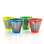 MegaChef Stainless Steel Electric Salad Maker 4-in-1 Slicer, Shredder, Chopper and Shooter thumbnail 4