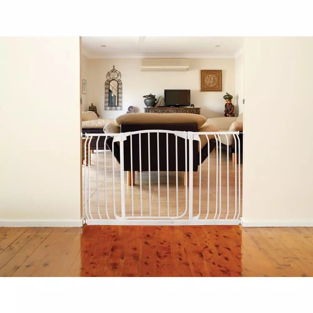 Dreambaby Chelsea Extra Wide Auto-Close Security Gate with Extensions, White
