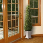 National Tree Company 42 in. Artificial Juniper Tree in White Pot - Indoor/Outdoor Topiary thumbnail 2