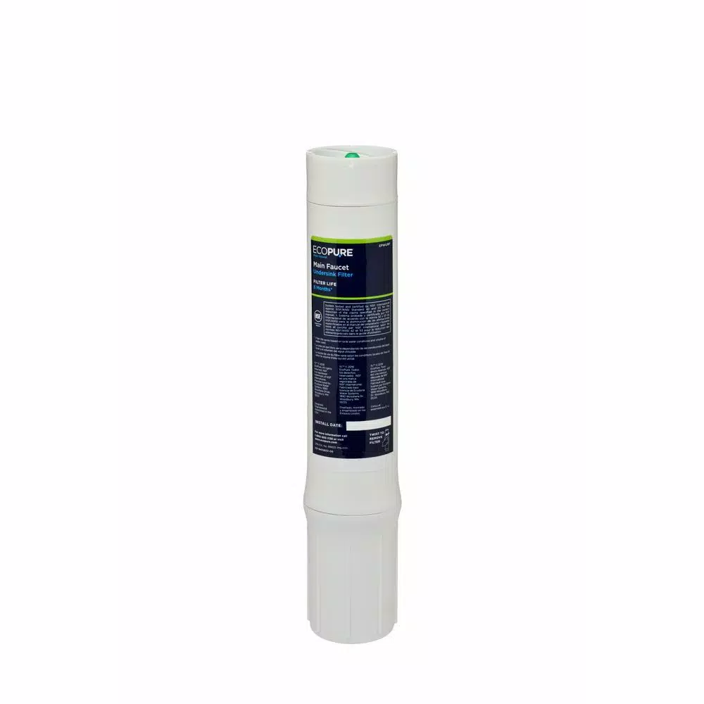 EcoPure Main Faucet Undersink Drinking Water Filtration System