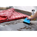 WISP miniWISP 6 in. Blue Whisk Broom and 7 in. Plastic Dustpan Set with Electrostatic Bristle Seal Technology thumbnail 5