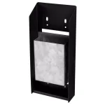 Alpine Industries Black Stainless Steel Wall-Mounted Cigarette Disposal Station thumbnail 3