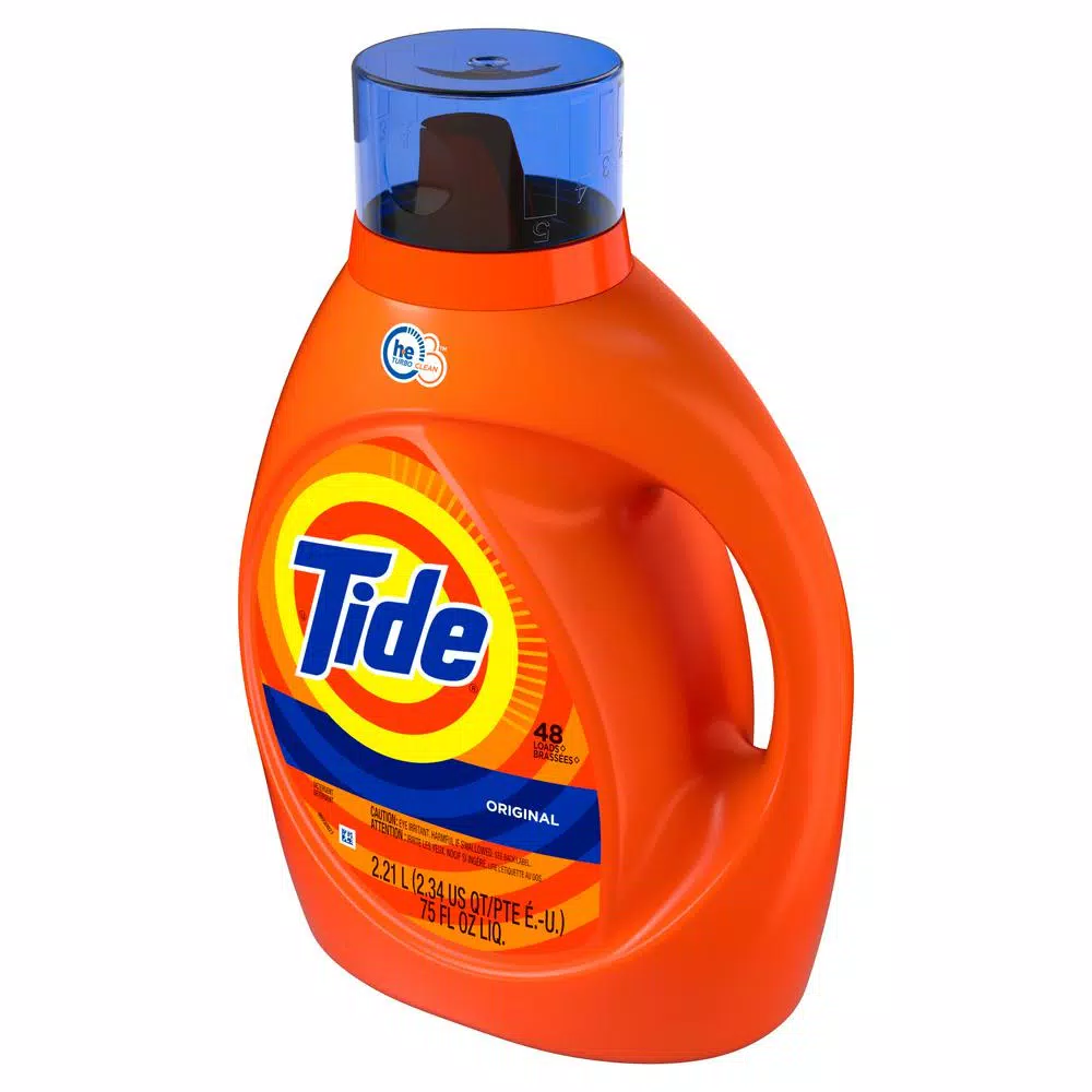 Tide Original Scent Liquid Laundry Detergent, HE Compatible, 75 oz (48 Loads)